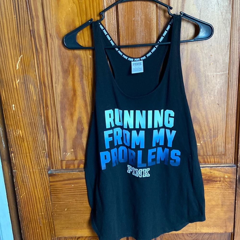 Pink ( Victoria’s Secret ) size large workout tank